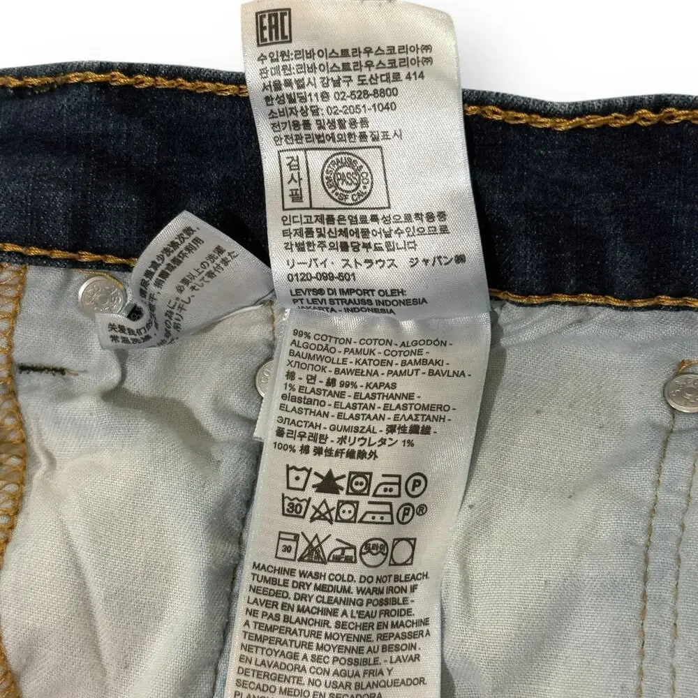 Levi's 559 Jeans Mens 40x32 Relaxed Straight Dark Wash Blue Denim Pants Mid Rise